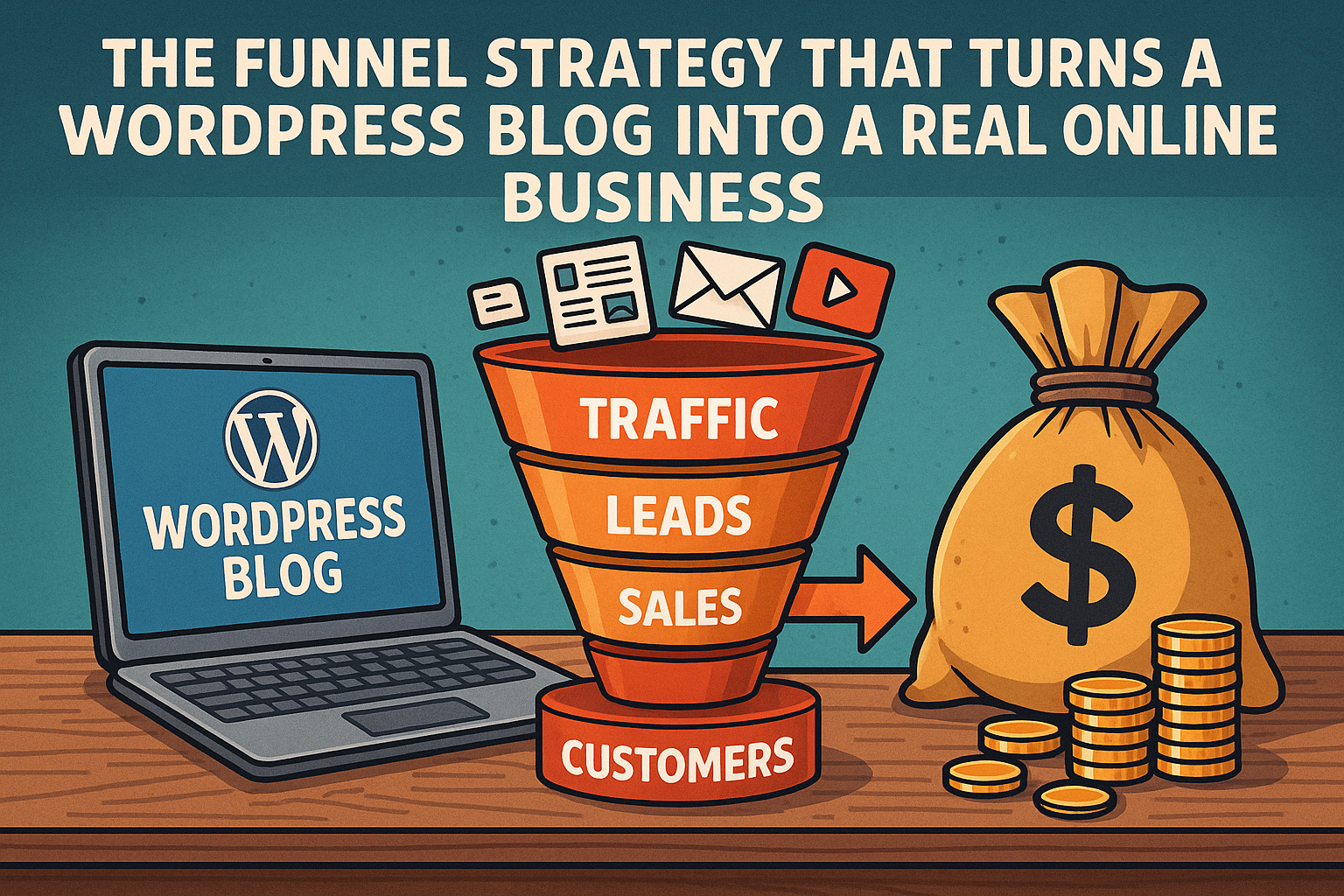 The Funnel Strategy That Turns a WordPress Blog Into a Real Online Business